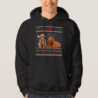 Poodle Dog kersthond Light Ugly Sweater 30