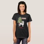 Poodle Dog Kerstmis T-shirt (Voorkant volledig)