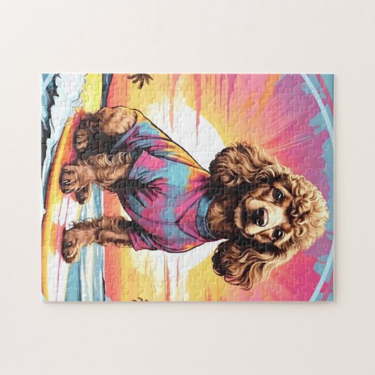 Poodle dog legpuzzel (Horizontaal)