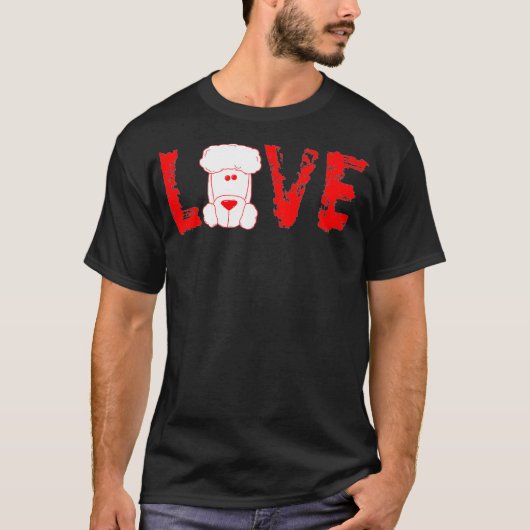 Poodle Dog Love 0622 T-shirt (Voorkant)