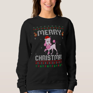 Poodle Dog Merry Xmas overeenkomend met Ugly Kerst Trui