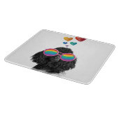 Poodle Dog met Hearts Valentijnsdag Snijplank (Hoek)