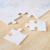 Poodle dog met kerstcadeaus legpuzzel (Zijkant)