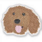 Poodle Dog Mom Mug Sticker (Voorkant)