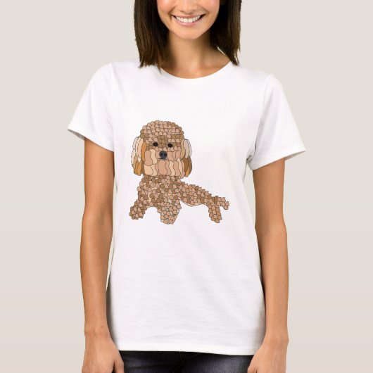 Poodle Dog Mom T-shirt (Voorkant)