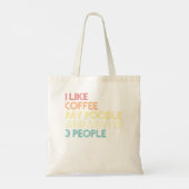 Poodle Dog Owner Coffee Lovers Quote Gift Tote Bag (Achterkant)