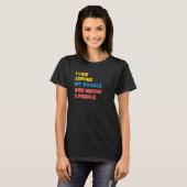 Poodle Dog Owner Coffee Saying 1 T-shirt (Voorkant volledig)
