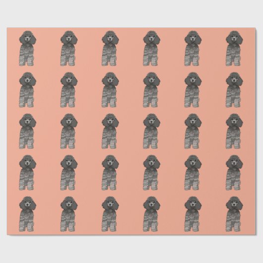 Poodle Dog Pet Cadeaupapier (Vlak)