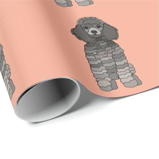 Poodle Dog Pet Cadeaupapier (Rol Hoek)