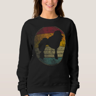 Poodle Dog Pet Gif Retro Style 70s 80s 90s Trui
