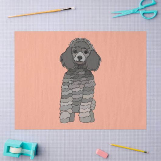 Poodle Dog Pet Tissuepapier (Craft)