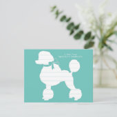 Poodle Dog Puppy French Bedankkaart (Staand voorkant)