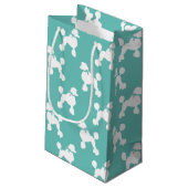 Poodle Dog Puppy French Klein Cadeauzakje (Achterkant Gekanteld)