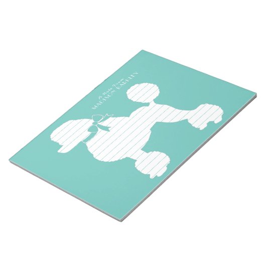 Poodle Dog Puppy French Notitieblok (Schuin)