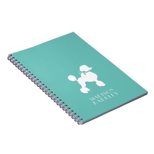 Poodle Dog Puppy French Notitieboek (Rechterzijde)