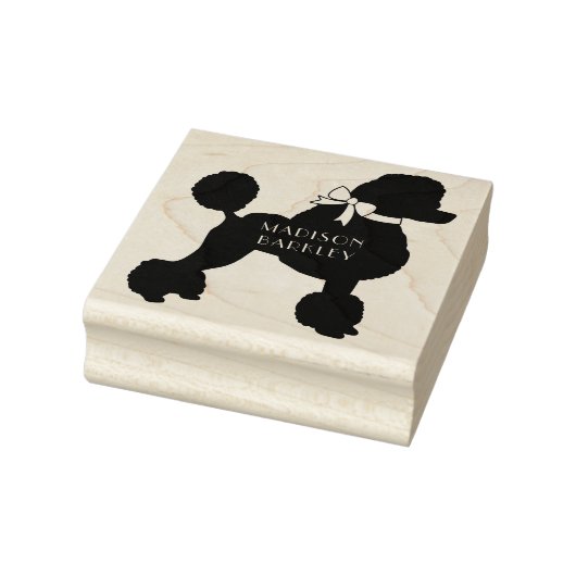 Poodle Dog Puppy French Rubberstempel (Stempel)