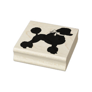 Poodle Dog Puppy Rubberstempel
