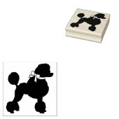 Poodle Dog Puppy Rubberstempel (Gestempeld)
