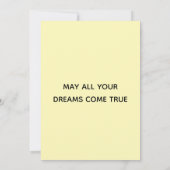 Poodle Dog | Roze en geel vogelflatje Kaart (Achterkant)