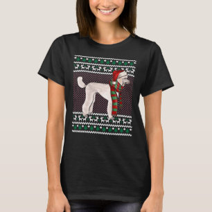 Poodle Dog Santa Ugly Kerstmis T-shirt