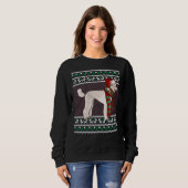 Poodle Dog Santa Ugly Kerstmis Trui (Voorkant volledig)