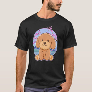 Poodle Dog Schattige Puppy Huisdier Familie T-shirt