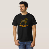 Poodle Dog Silhouet Leuk Sinaasappel Halloween T-shirt (Voorkant volledig)