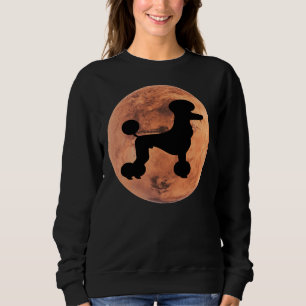 Poodle Dog Silhouette op Mars Poodle Lover Trui
