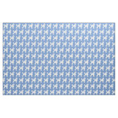 Poodle Dog Silhouette Pet Light Blue Stof (Fat Quarter)