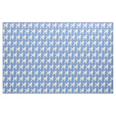 Poodle Dog Silhouette Pet Light Blue Stof (Fat Quarter)