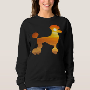 Poodle Dog Silhouette Sunrise Trui