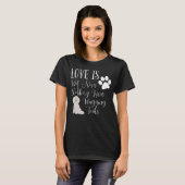Poodle Dog T-Shirt Cute I Love My Hondenliefhebber (Voorkant volledig)
