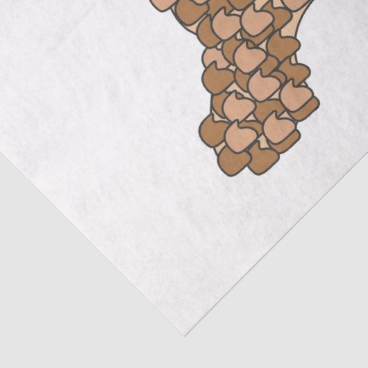 Poodle Dog Tissuepapier (Detail)