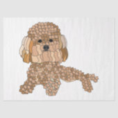 Poodle Dog Tissuepapier (Voorkant)
