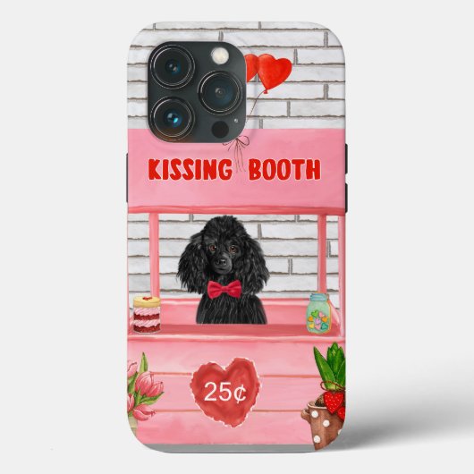 poodle Dog Valentijnsdag Kissing Booth Case-Mate iPhone Case (Achterkant)