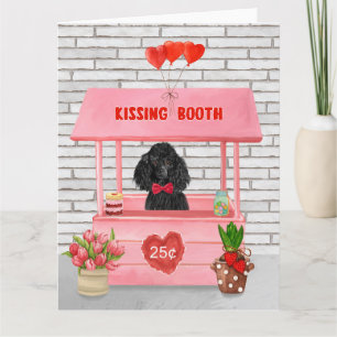 poodle Dog Valentijnsdag Kissing Booth Kaart