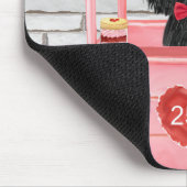 poodle Dog Valentijnsdag Kissing Booth Muismat (Hoek)