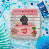 poodle Dog Valentijnsdag Kissing Booth Papieren Bordje (Feest)