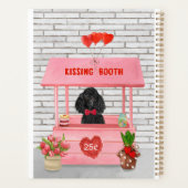 poodle Dog Valentijnsdag Kissing Booth Planner (Achterkant)