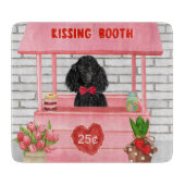 poodle Dog Valentijnsdag Kissing Booth Snijplank (Voorkant)
