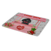 poodle Dog Valentijnsdag Kissing Booth Snijplank (Hoek)
