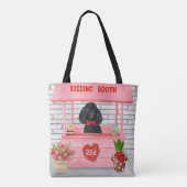 poodle Dog Valentijnsdag Kissing Booth Tote Bag (Achterkant)