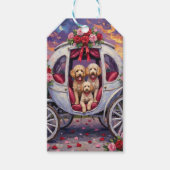 Poodle Dog Valentine's Day  Cadeaulabel (Voorkant)