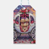 Poodle Dog Valentine's Day  Cadeaulabel (Achterkant)