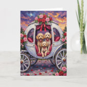 Poodle Dog Valentine's Day  Kaart (Voorkant)