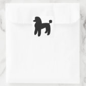Poodle Dog Vierkante Sticker (Tas)