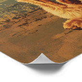 Poodle Dog Vintage Art Poster (Hoek)