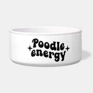 Poodle Energie Keramische Hondenbak Voerbakje
