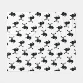 Poodle Fleece Blanket Deken (Voorkant (Horizontaal))