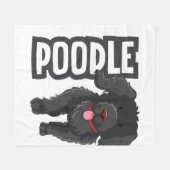 Poodle Fleece Deken (Voorkant (Horizontaal))